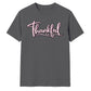 Cursive script thankful word Thanksgiving Unisex T-Shirt