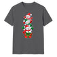Delightful stacked snowmen graphic Christmas Unisex T-Shirt