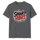 Dripping blood text spooky vibes Halloween Unisex t-shirt