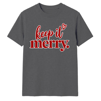 Elegant script heart typography Christmas Unisex T-Shirt
