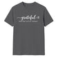 Grateful for little things text Thanksgiving Unisex T-Shirt