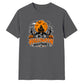 Haunted house scary night graphic Halloween Unisex t-shirt