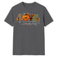 Love pumpkin leopard plaid text Thanksgiving Unisex T-Shirt