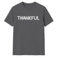 Minimalist THANKFUL block text Thanksgiving Unisex T-Shirt