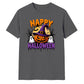 Witch hat pumpkin ghosts graphic Halloween Unisex t-shirt
