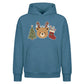 Charming Antler Bear Stockings Christmas Oversized Hoodie