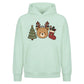 Charming Antler Bear Stockings Christmas Oversized Hoodie