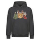 Charming Antler Bear Stockings Christmas Oversized Hoodie