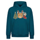 Charming Antler Bear Stockings Christmas Oversized Hoodie