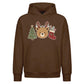 Charming Antler Bear Stockings Christmas Oversized Hoodie