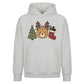 Charming Antler Bear Stockings Christmas Oversized Hoodie