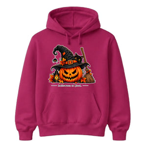 Charming black cat with pumpkin Halloween Unisex Hoodie