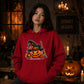 Charming black cat with pumpkin Halloween Unisex Hoodie