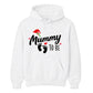Charming expectant mum baby bump Christmas Unisex Hoodie