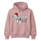 Charming expectant mum baby bump Christmas Unisex Hoodie