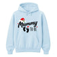 Charming expectant mum baby bump Christmas Unisex Hoodie
