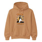 Charming ghost witch hat pumpkin graphic Halloween hoodie