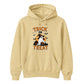 Charming ghost witch hat pumpkin graphic Halloween hoodie