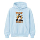 Charming ghost witch hat pumpkin graphic Halloween hoodie