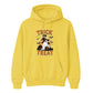 Charming ghost witch hat pumpkin graphic Halloween hoodie
