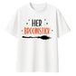 Charming her broomstick quote Halloween Oversized T-Shirt