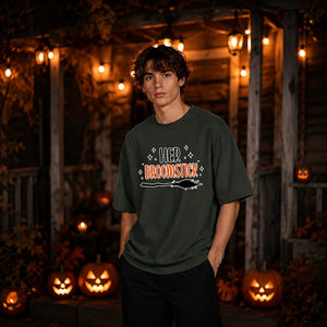 Charming her broomstick quote Halloween Oversized T-Shirt