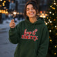 Charming keep it merry lettering Christmas Unisex Hoodie