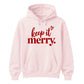 Charming keep it merry lettering Christmas Unisex Hoodie