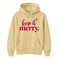 Charming keep it merry lettering Christmas Unisex Hoodie
