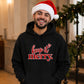 Charming keep it merry lettering Christmas Unisex Hoodie