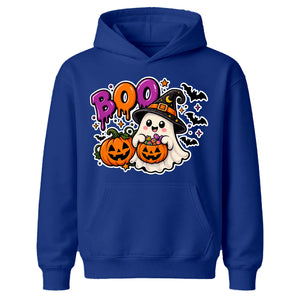 Charming little witch ghost pumpkin Halloween Kids Hoodie