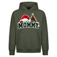 Charming Mommy Santa Hat Tree Christmas Oversized Hoodie