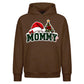 Charming Mommy Santa Hat Tree Christmas Oversized Hoodie