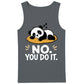 Charming Sleeping Panda No You Do It Slogan Men Tank Top