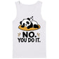 Charming Sleeping Panda No You Do It Slogan Men Tank Top