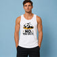 Charming Sleeping Panda No You Do It Slogan Men Tank Top