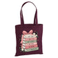 Charming stack of inspirational books cotton canvas Tote Bag