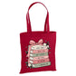 Charming stack of inspirational books cotton canvas Tote Bag