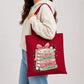 Charming stack of inspirational books cotton canvas Tote Bag