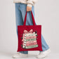 Charming stack of inspirational books cotton canvas Tote Bag