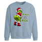 Cheeky character text graphic Christmas Oversized Sweatshirt
