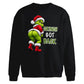 Cheeky character text graphic Christmas Oversized Sweatshirt