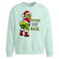 Cheeky character text graphic Christmas Oversized Sweatshirt
