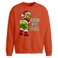Cheeky character text graphic Christmas Oversized Sweatshirt