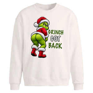 Cheeky character text graphic Christmas Oversized Sweatshirt