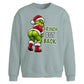 Cheeky character text graphic Christmas Oversized Sweatshirt