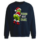 Cheeky character text graphic Christmas Oversized Sweatshirt