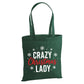 Cheeky Crazy Christmas Lady Snowflake Christmas Tote Bag
