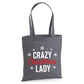 Cheeky Crazy Christmas Lady Snowflake Christmas Tote Bag