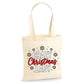Cheeky Crazy Christmas Lady Snowflake Christmas Tote Bag